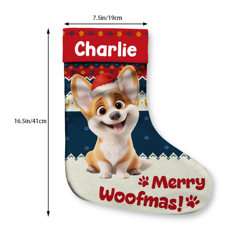 Funny Cat Christmas - Personalized Custom Christmas Stocking - Image 6