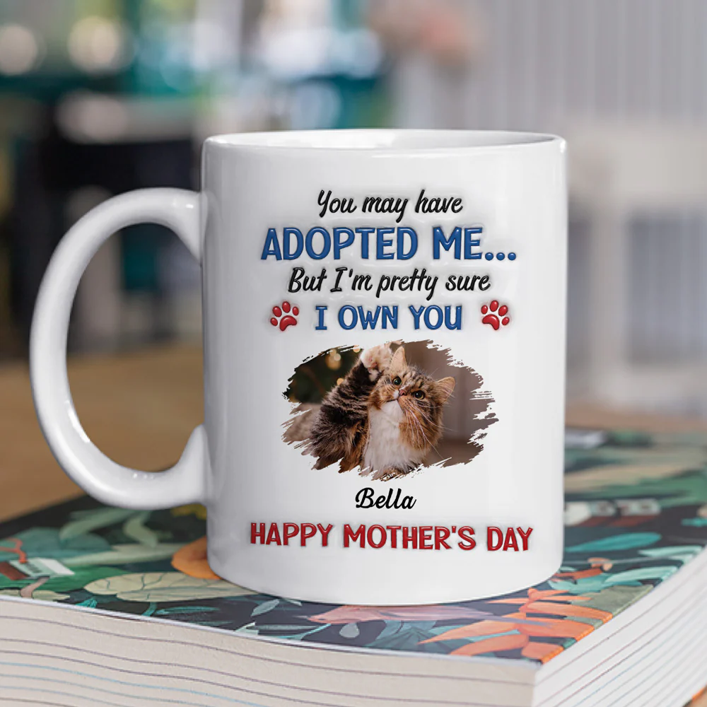 Funny Cat Sure Own You Photo - Personalized Custom 3D Inflated Effect Coffee Mug - Image 2