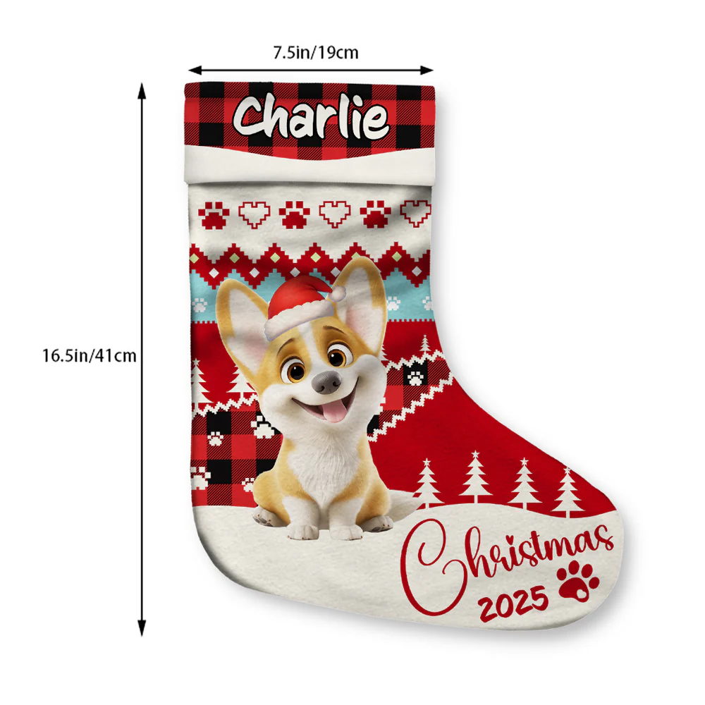 Funny Christmas This Year - Personalized Custom Christmas Stocking - Image 5