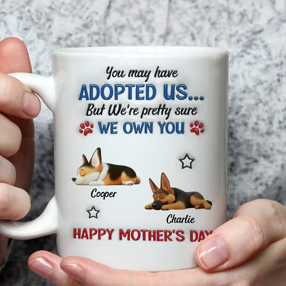 Funny Dog Sure Own You - Personalized Custom 3D Inflated Effect Coffee Mug - Image 3