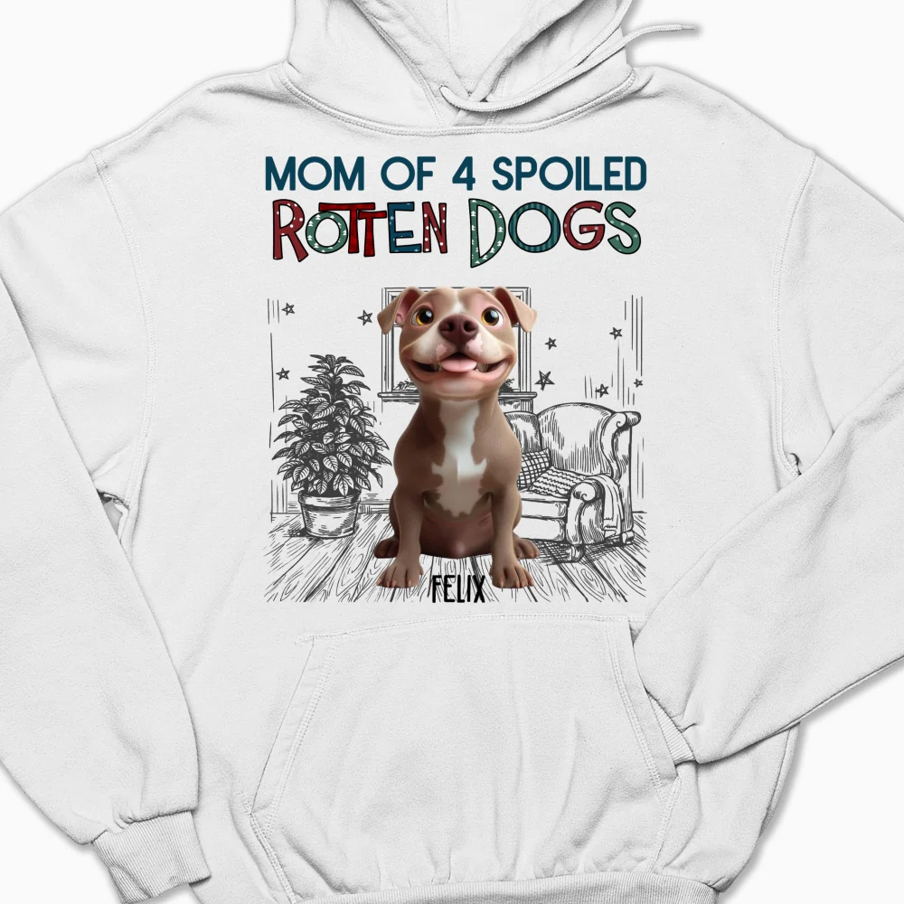 Funny Mom Dad Dog Normal - Personalized Custom Hoodie - Image 4