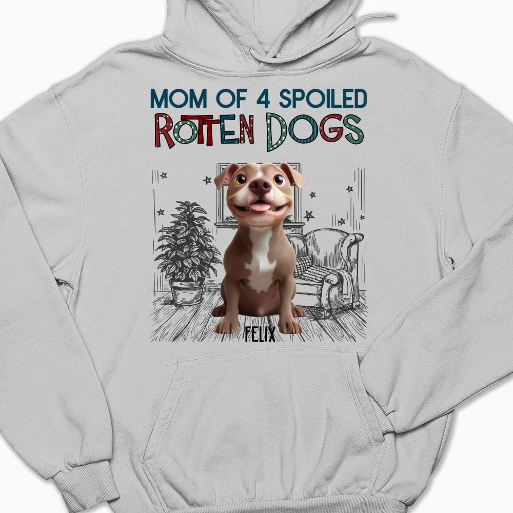 Funny Mom Dad Dog Normal - Personalized Custom Hoodie - Image 5