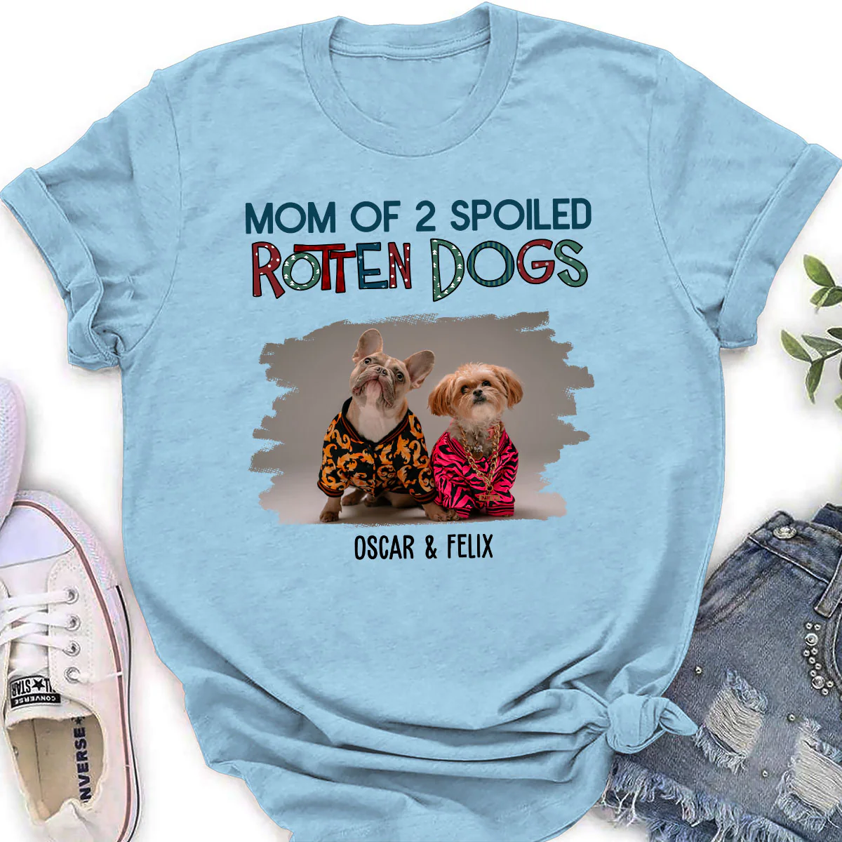 Funny Mom Dad Dog Normal Photo - Personalized Custom Women T-Shirt - Image 4
