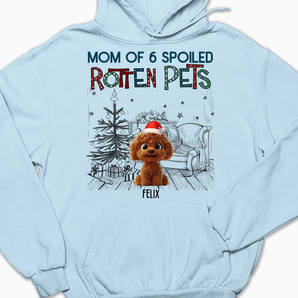 Funny Mom Dad Pet Christmas - Personalized Custom Hoodie - Image 6