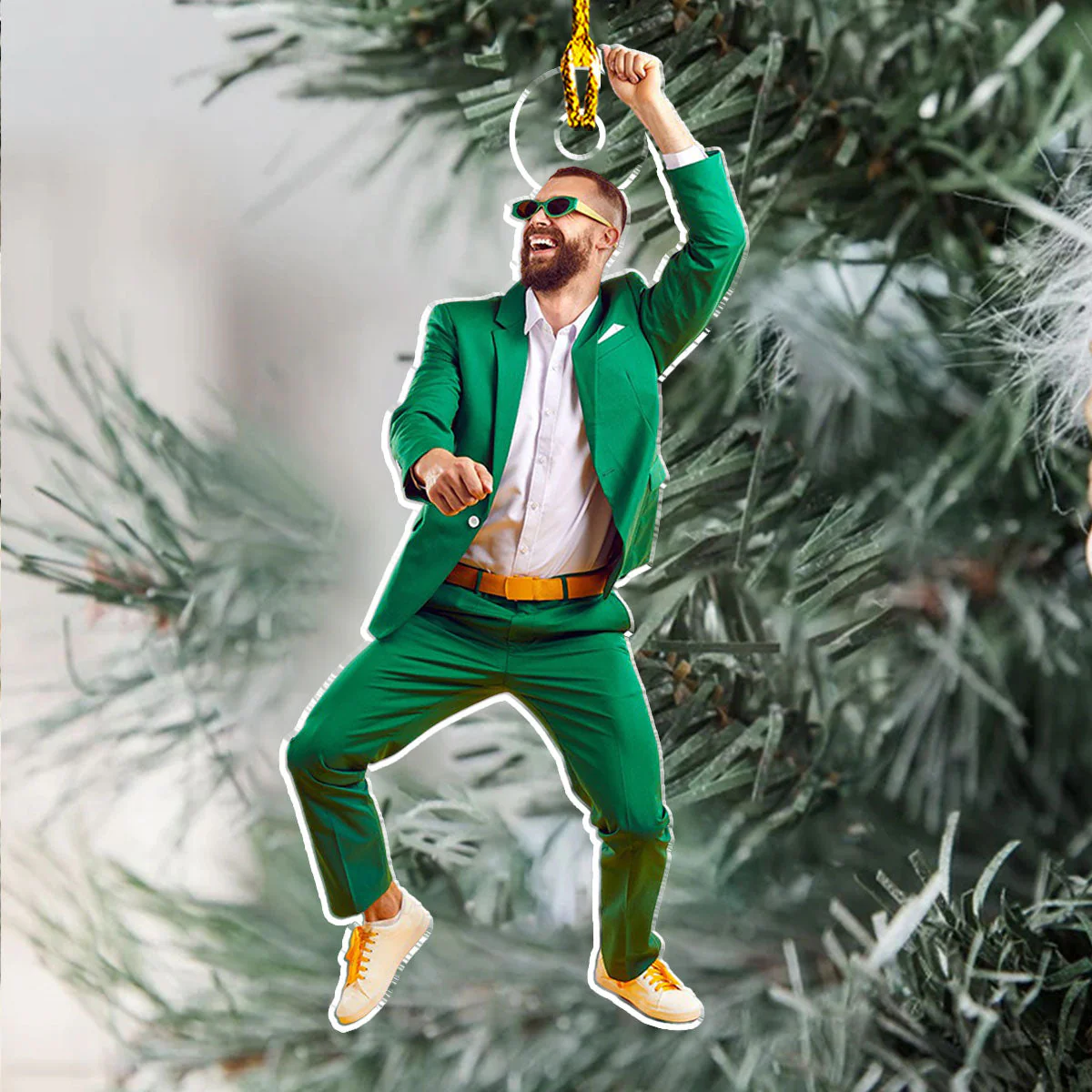 Funny Moment - Personalized Custom Acrylic Ornament - Image 5