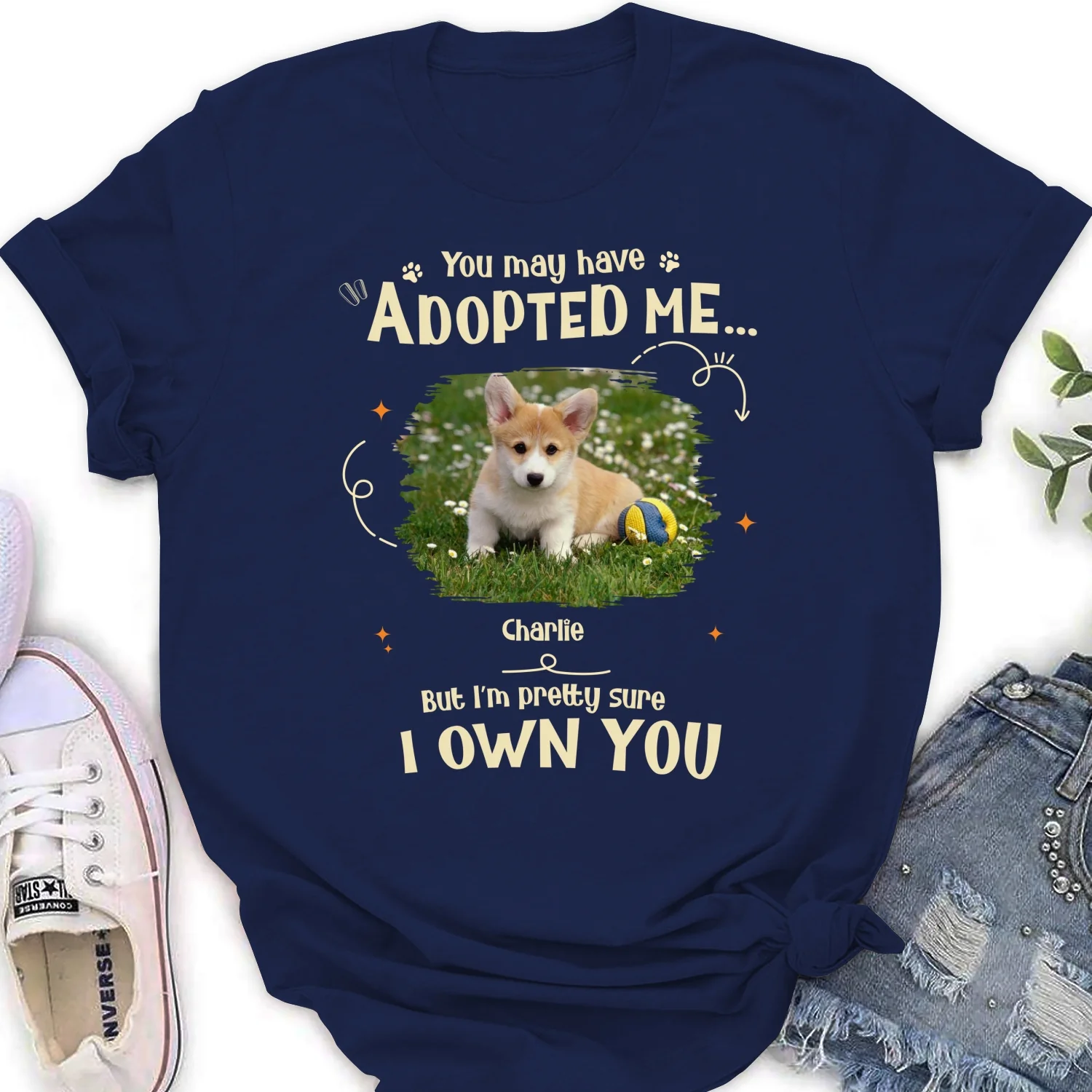 Funny Pretty Sure We Own You Photo - Personalized Custom Women's T-shirt - Image 8