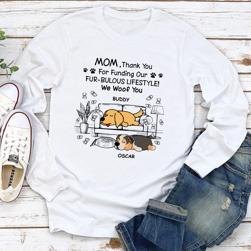 Fur-Bulous Lifestyle - Personalized Custom Long Sleeve T-shirt - Image 2