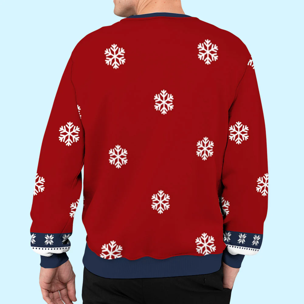 Fur Dad Mom Winter - Personalized Custom All-Over-Print Sweatshirt - Image 6