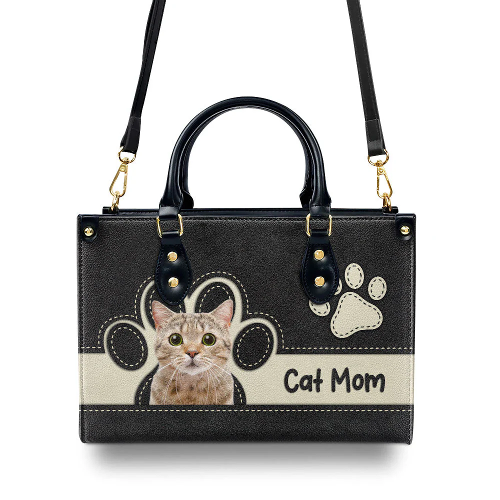 Fur Mom Elegant - Personalized Custom Leather Bag - Image 2