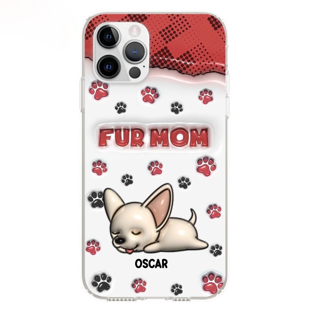 Fur Mom Version - Personalized Custom 3D Inflated Effect Phone Case - Image 12