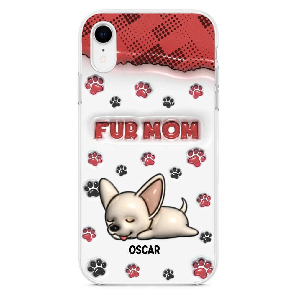 Fur Mom Version - Personalized Custom 3D Inflated Effect Phone Case - Image 23