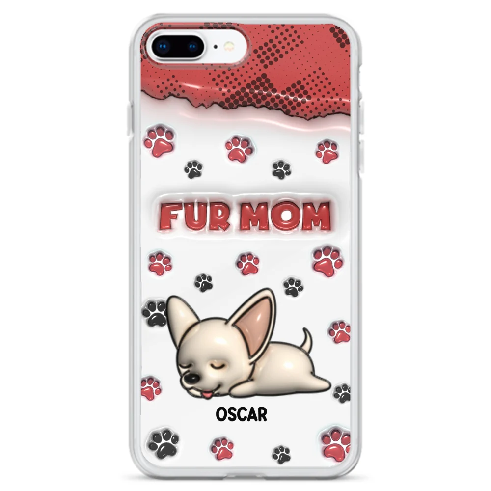 Fur Mom Version - Personalized Custom 3D Inflated Effect Phone Case - Image 7