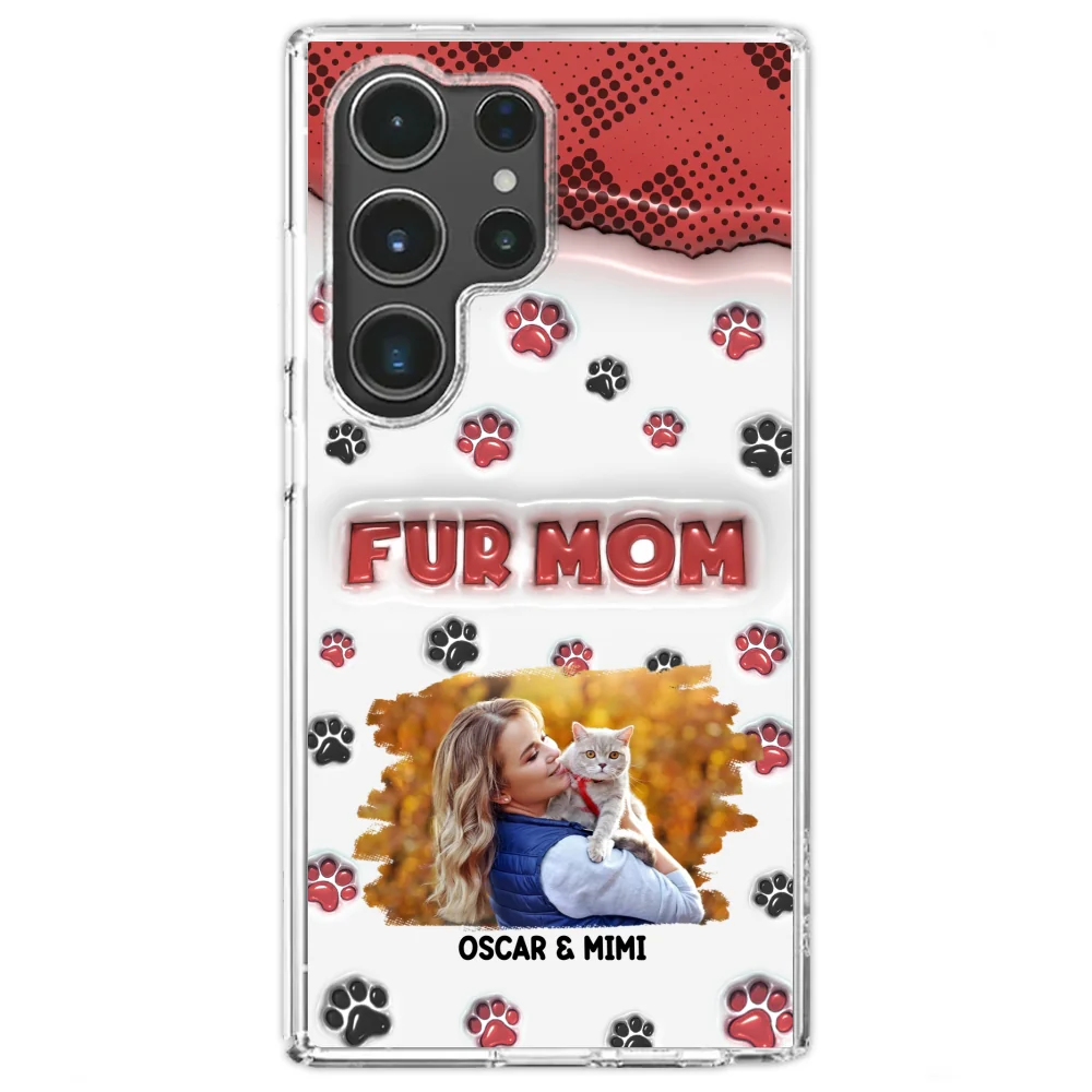Fur Mom Version Photo - Personalized Custom 3D Inflated Effect Phone Case - Image 25