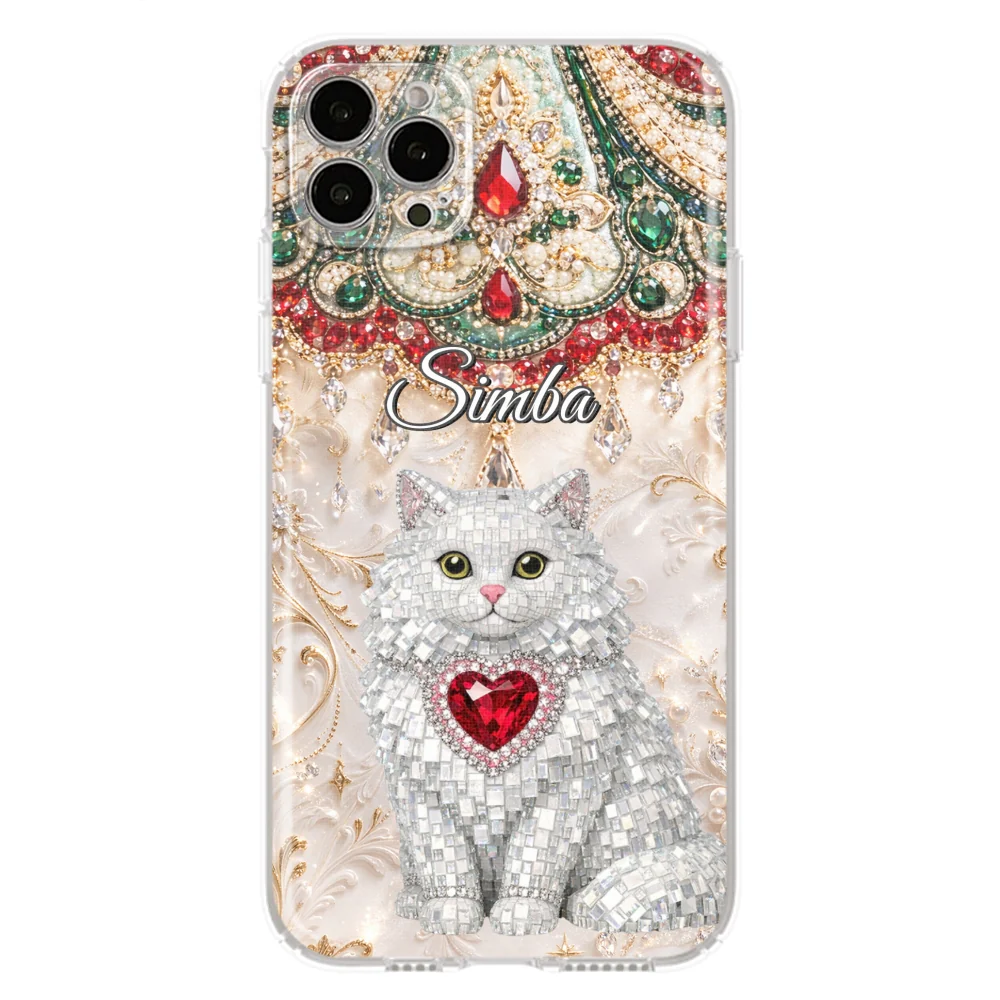 Gemstone Cute Cat - Personalized Custom Phone Case - Image 16