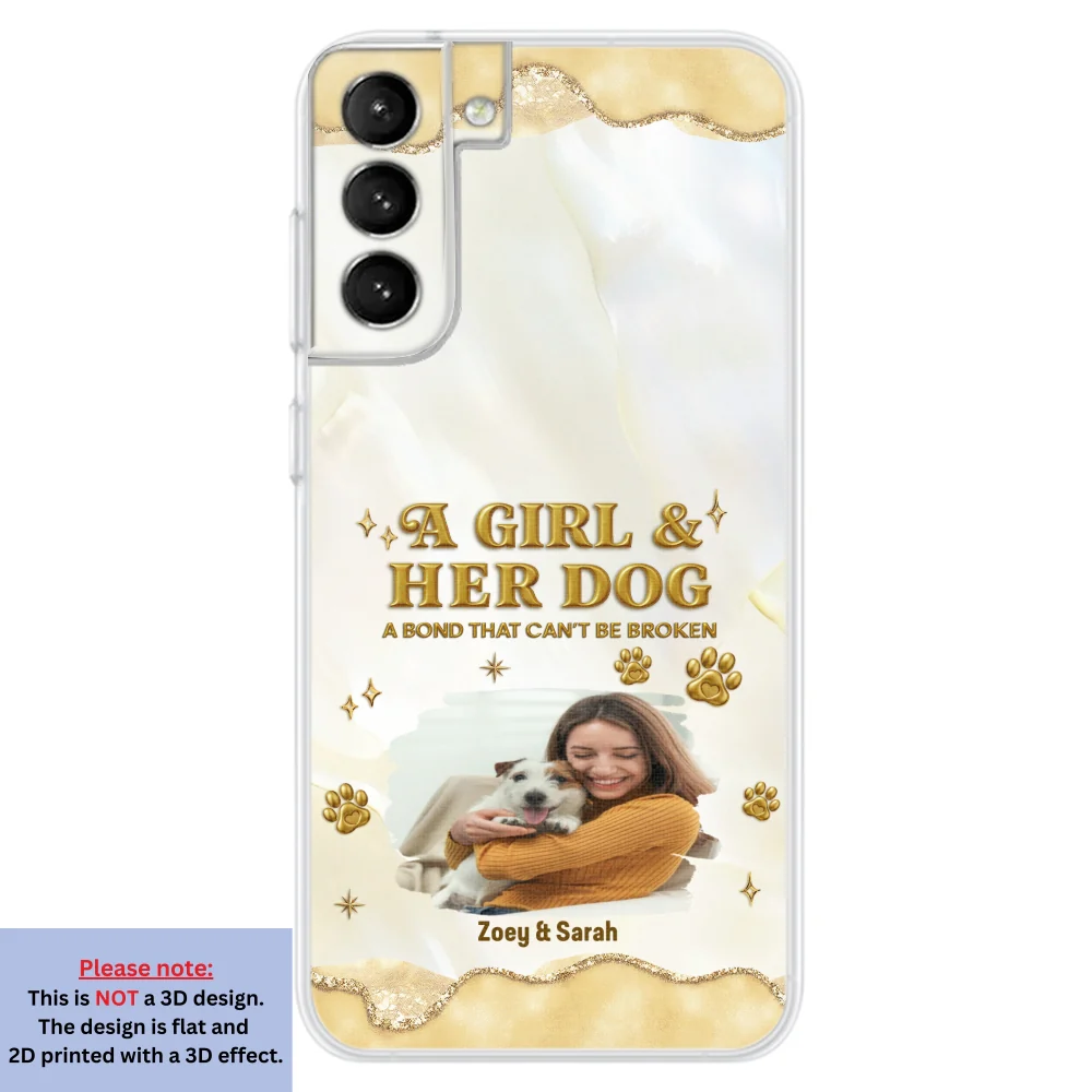Girl And Dog Yellow Photo - Personalized Custom 3D Effect Phone Case - Image 28