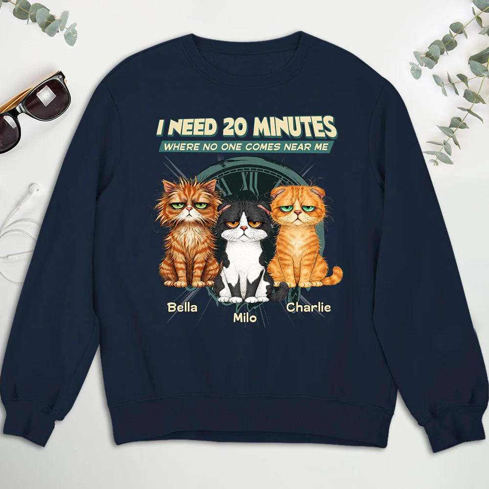 Give Me 20 Minutes Alone - Personalized Custom Sweatshirt - Image 2