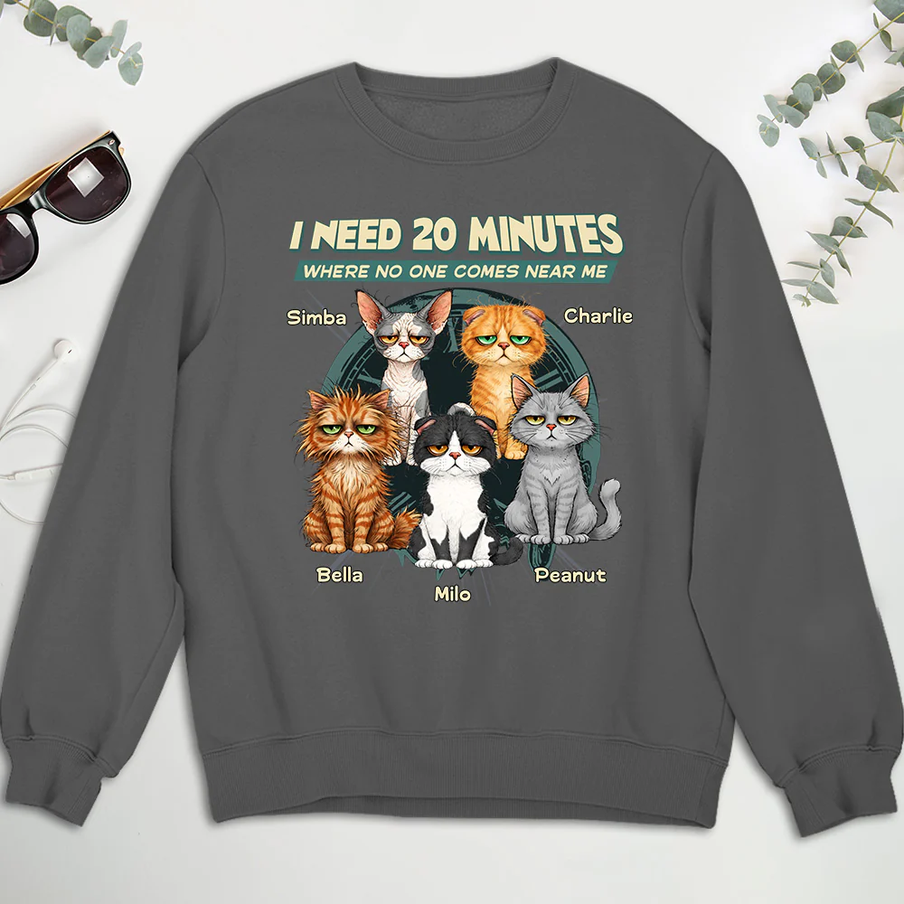 Give Me 20 Minutes Alone - Personalized Custom Sweatshirt - Image 3