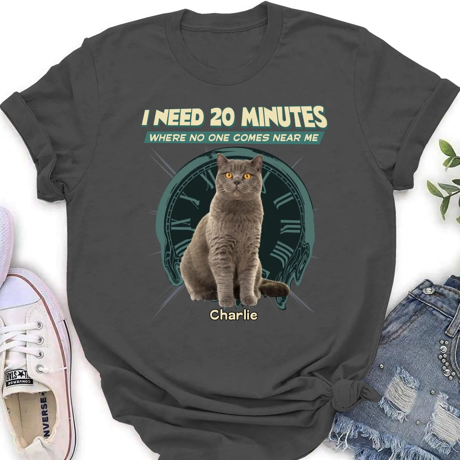 Give Me 20 Minutes Alone Photo - Personalized Custom Women's T-shirt - Image 9