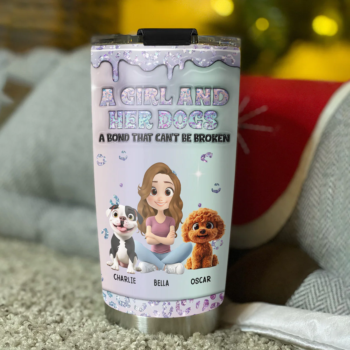Give You My Love - Personalized Custom 3D Effect Tumbler - Image 2