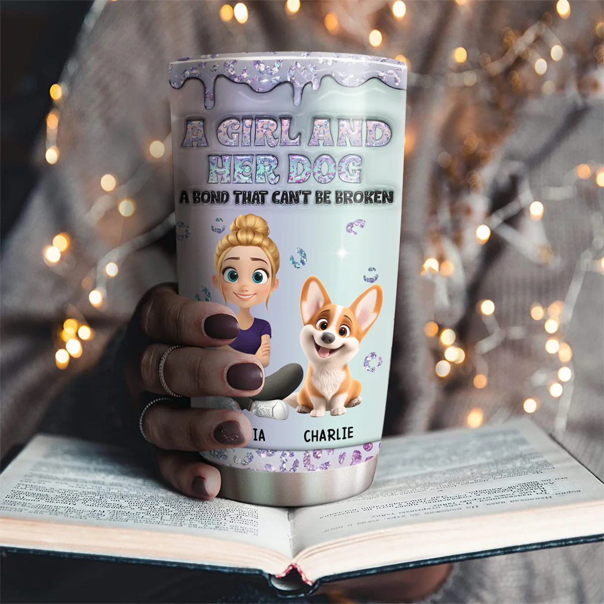 Give You My Love - Personalized Custom 3D Effect Tumbler - Image 3