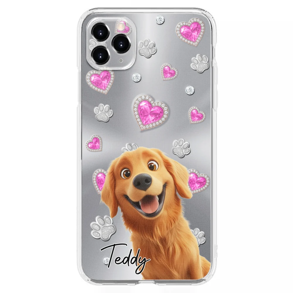 Glitter Cute Cartoon Dogs - Personalized Custom Phone Case - Image 7