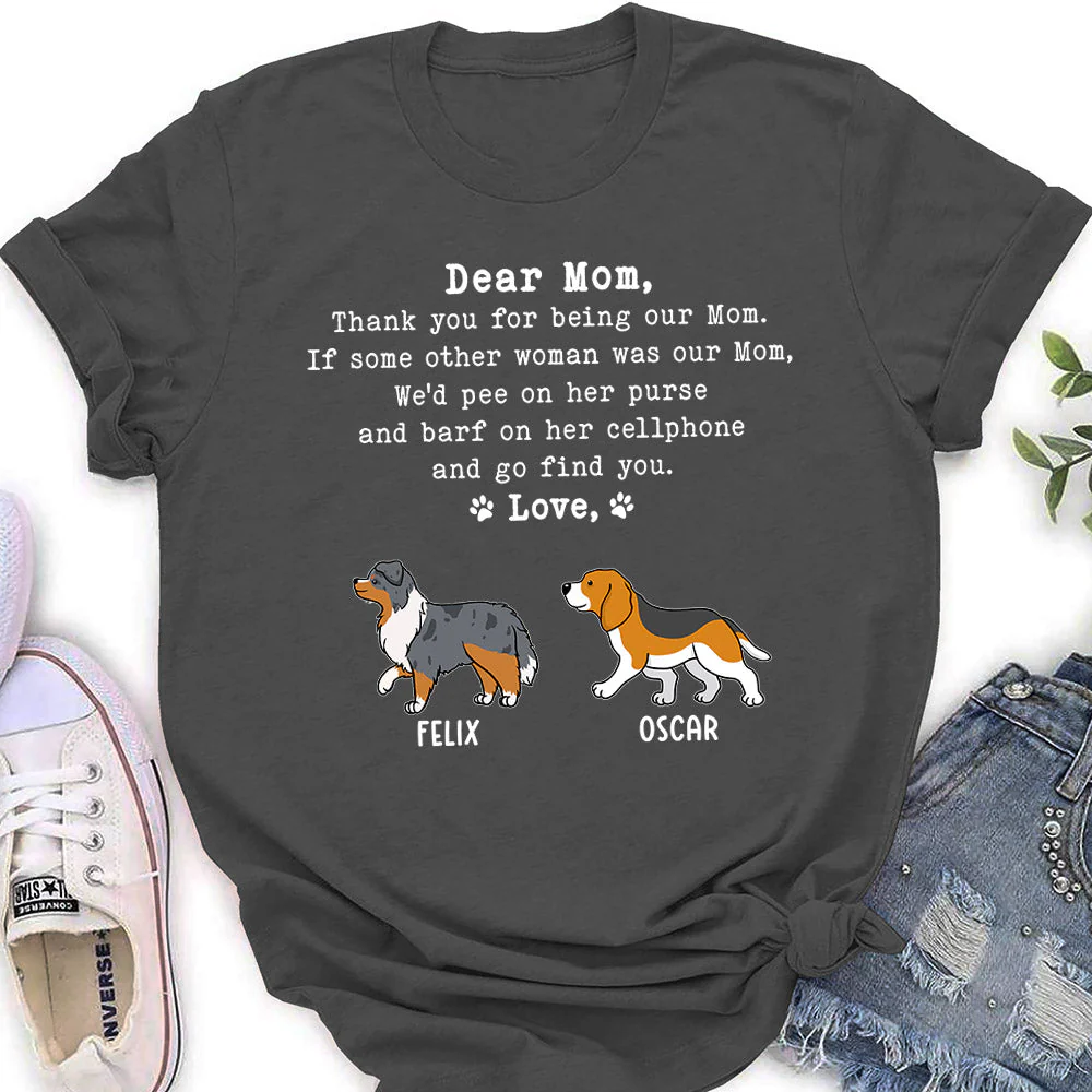 Go Find Mom - Personalized Custom Women's T-shirt - Image 4