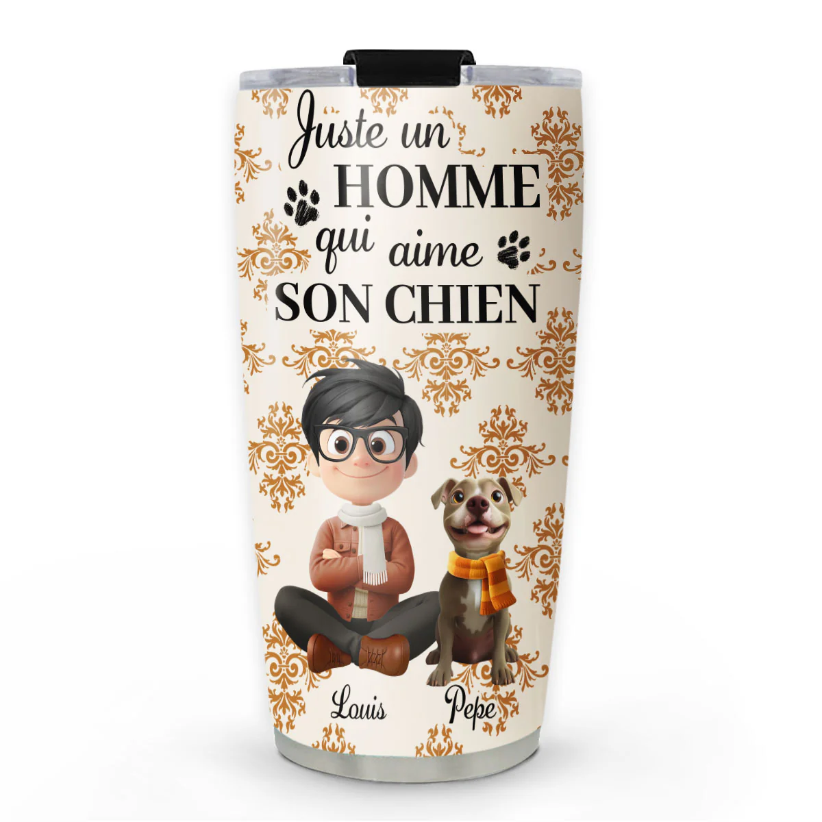 Gobelet Personnalisé - Chiens Citrouille d’Automne