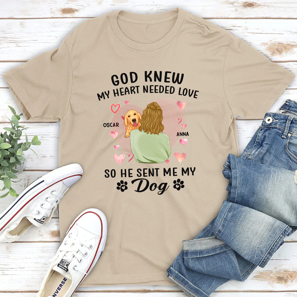 God Knew My Heart - Personalized Custom Unisex T-shirt - Image 5