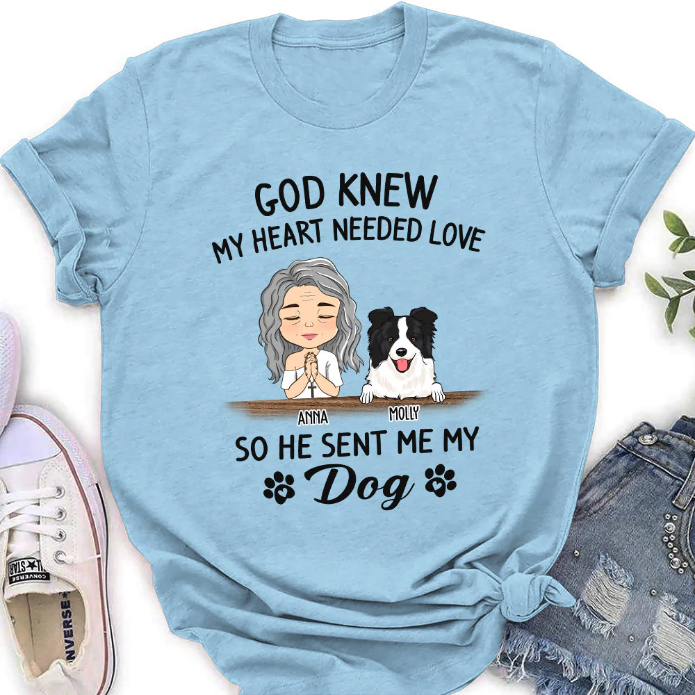 God Knew - Personalized Custom Women's T-shirt - Image 2