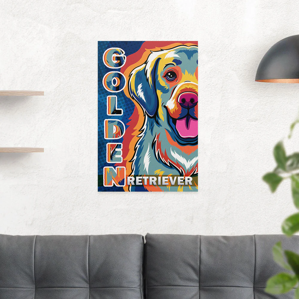 Golden Retriever Pop Art 1 - Poster - Image 3