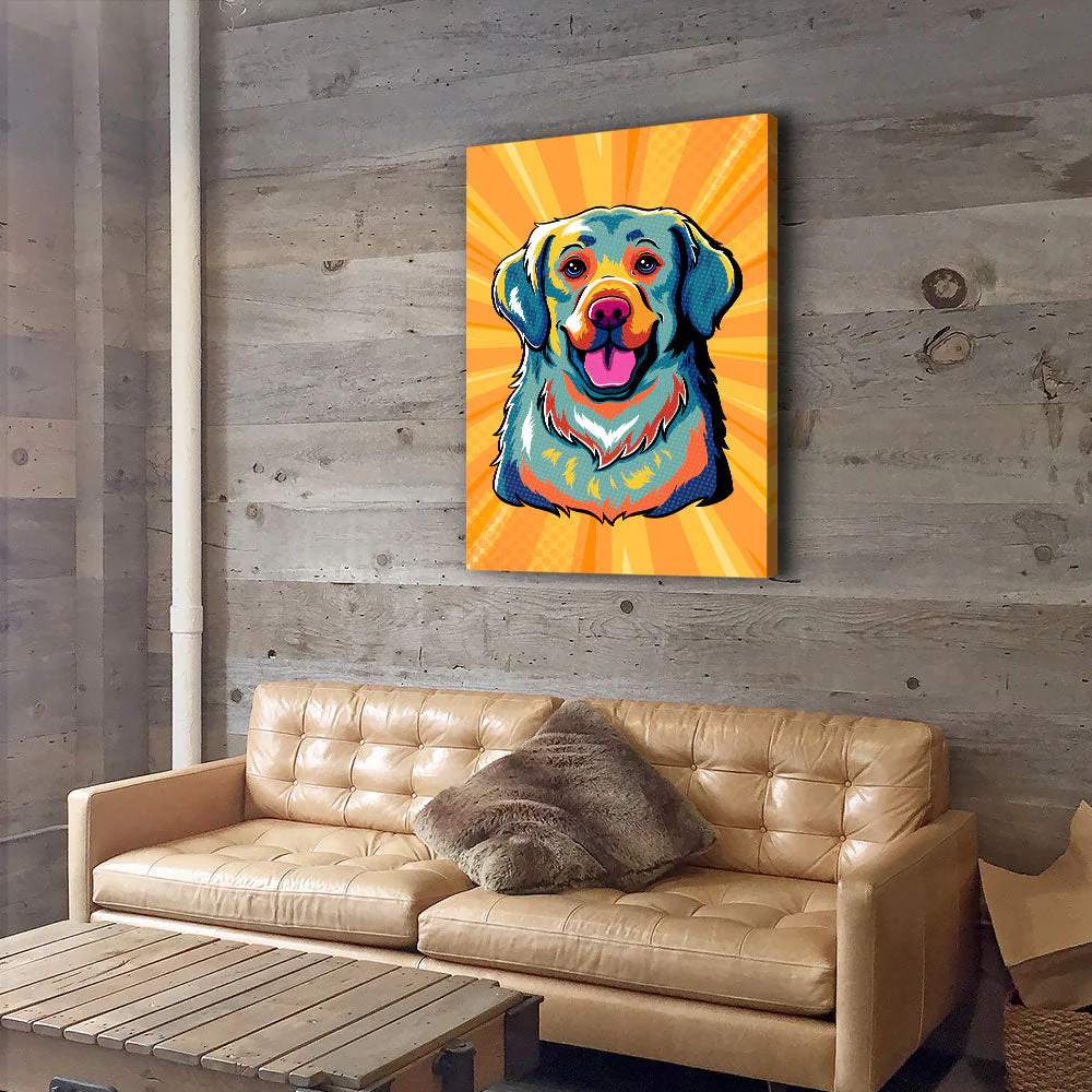 Golden Retriever Pop Art - Canvas Print - Image 4
