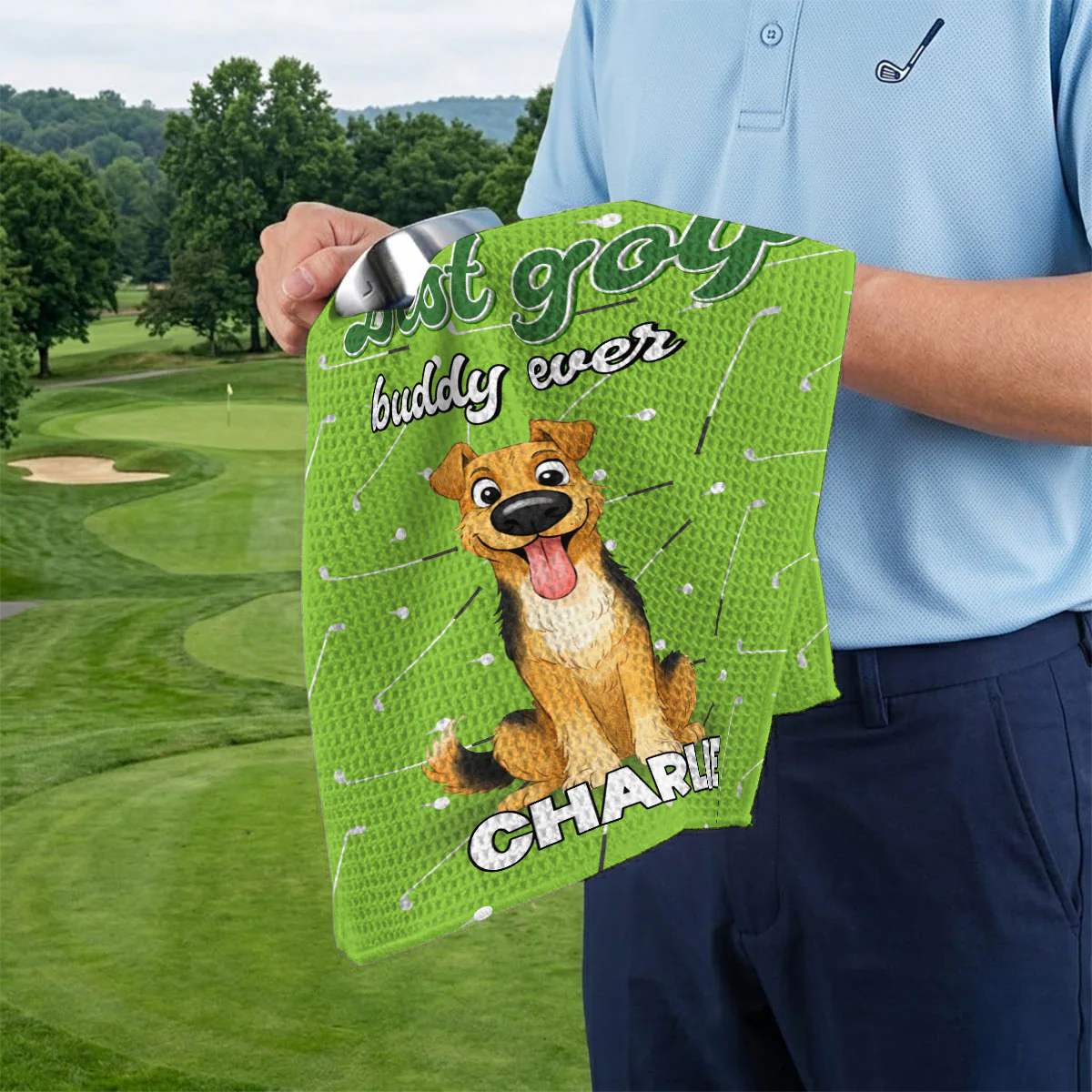 Golf Buddy - Personalized Custom Golf Towel - Image 5