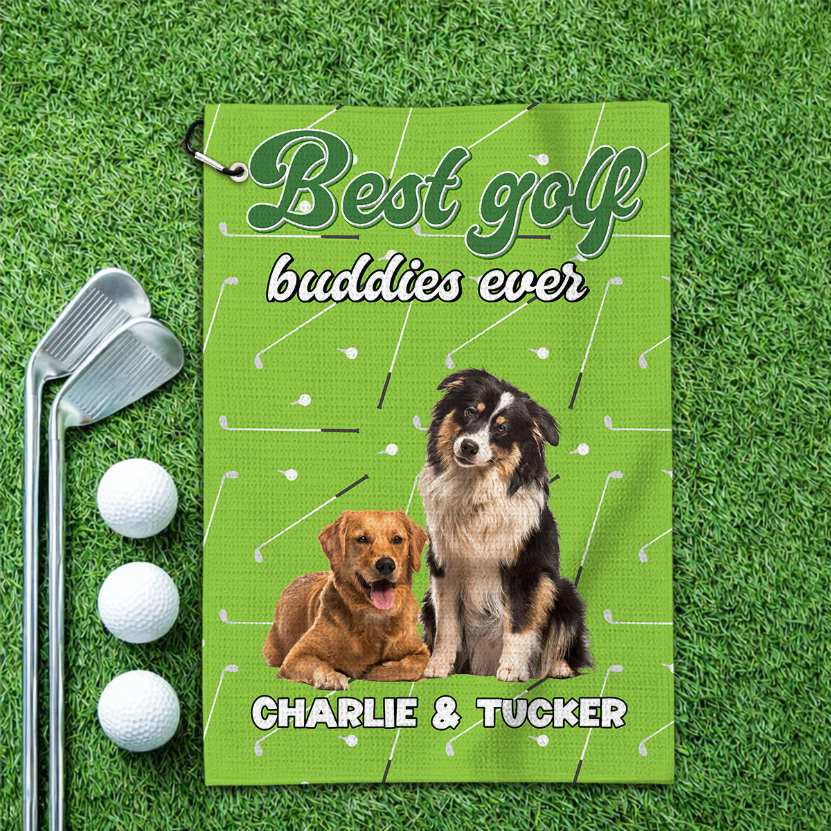 Golf Buddy Photo - Personalized Custom Golf Towel