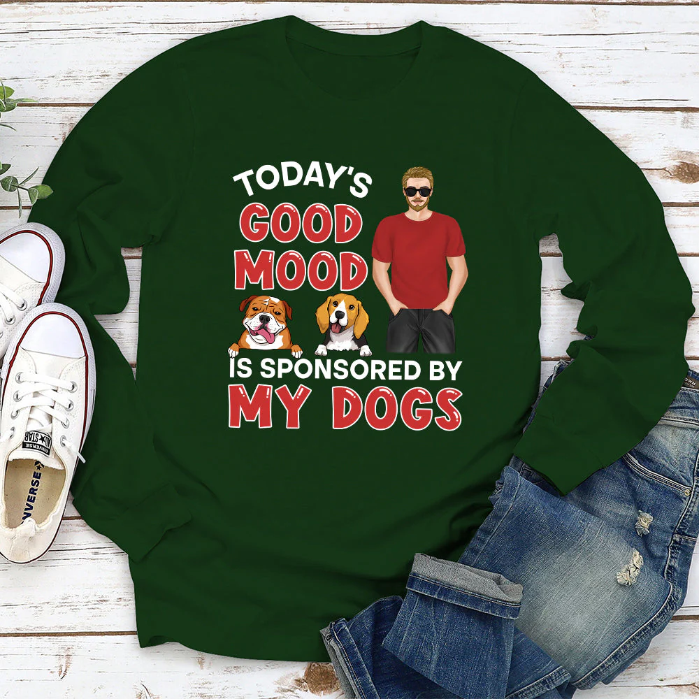 Good Mood - Personalized Custom Long Sleeve T-shirt - Image 3