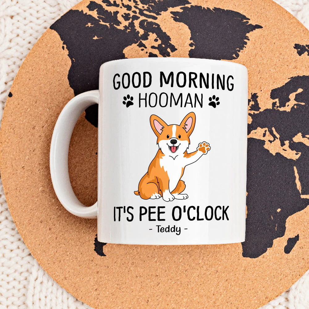 Good Morning Hooman - Personalized Custom Coffee Mug