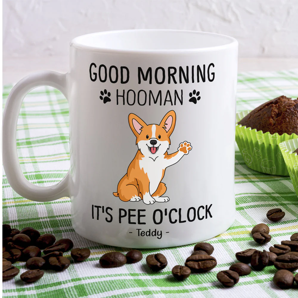 Good Morning Hooman - Personalized Custom Coffee Mug - Image 7