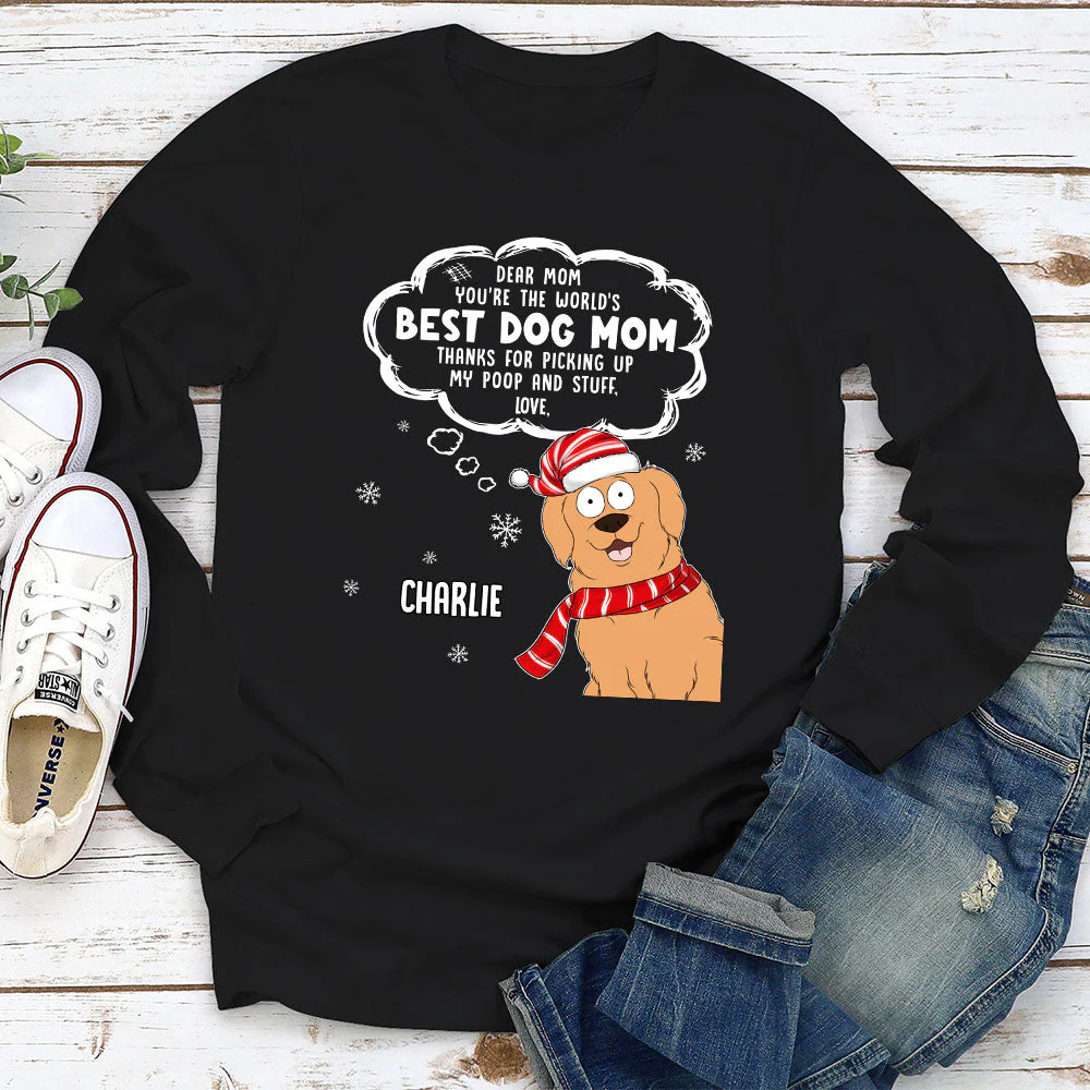 Grateful To Dog Mom - Personalized Custom Long Sleeve T-shirt - Image 2