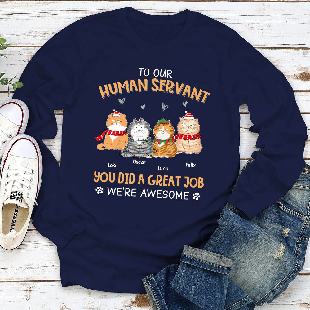 Great Job Dad Mom - Personalized Custom Long Sleeve T-shirt - Image 2