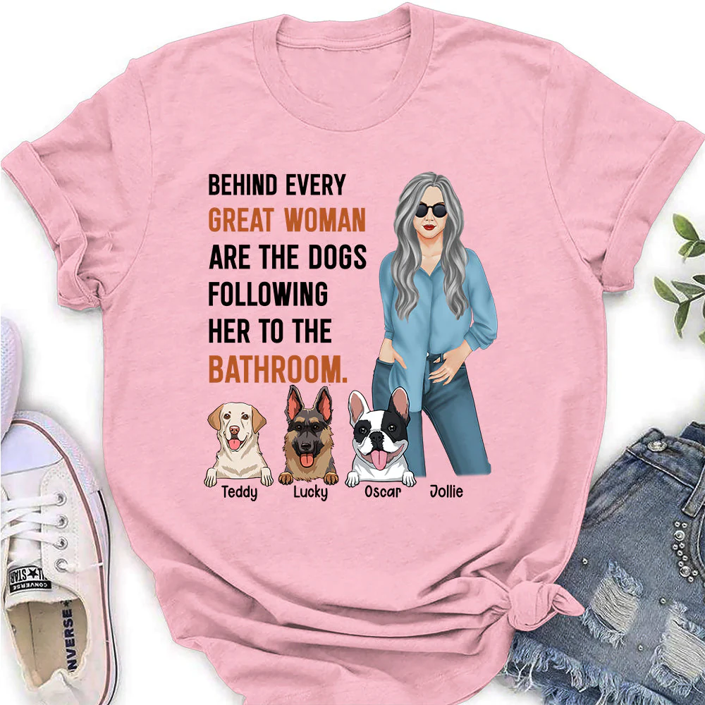 Great Woman - Personalized Custom Women's T-shirt - Image 3