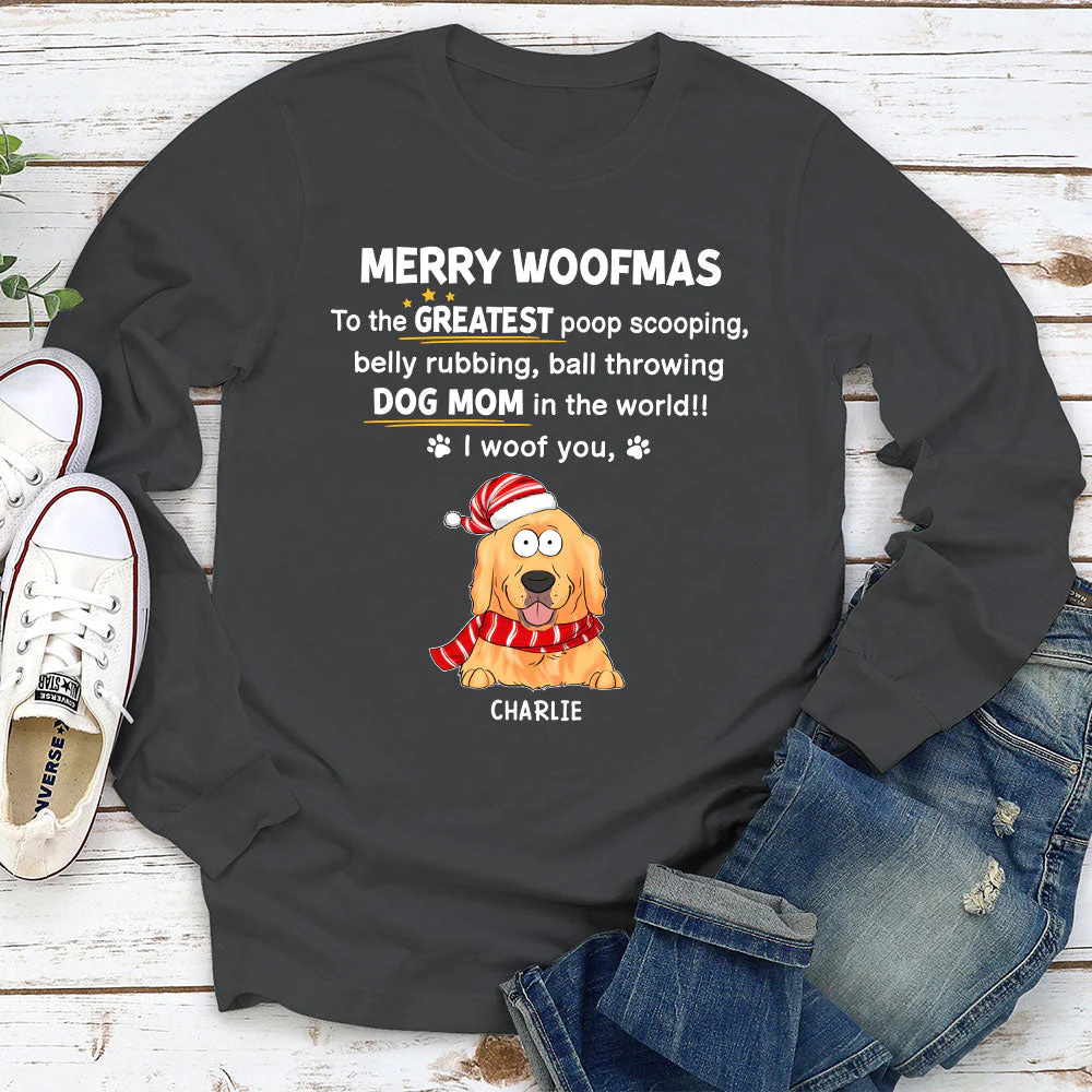 Greatest Woofmas - Personalized Custom Long Sleeve T-shirt - Image 3