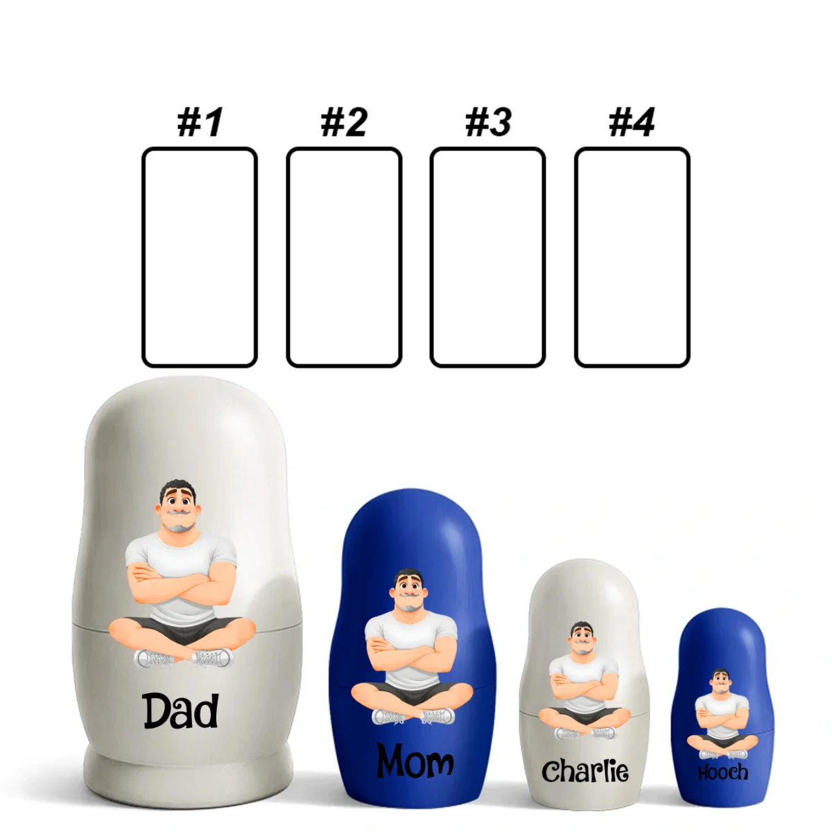 Growing In Love - Personalized Custom Nesting Doll - Image 14