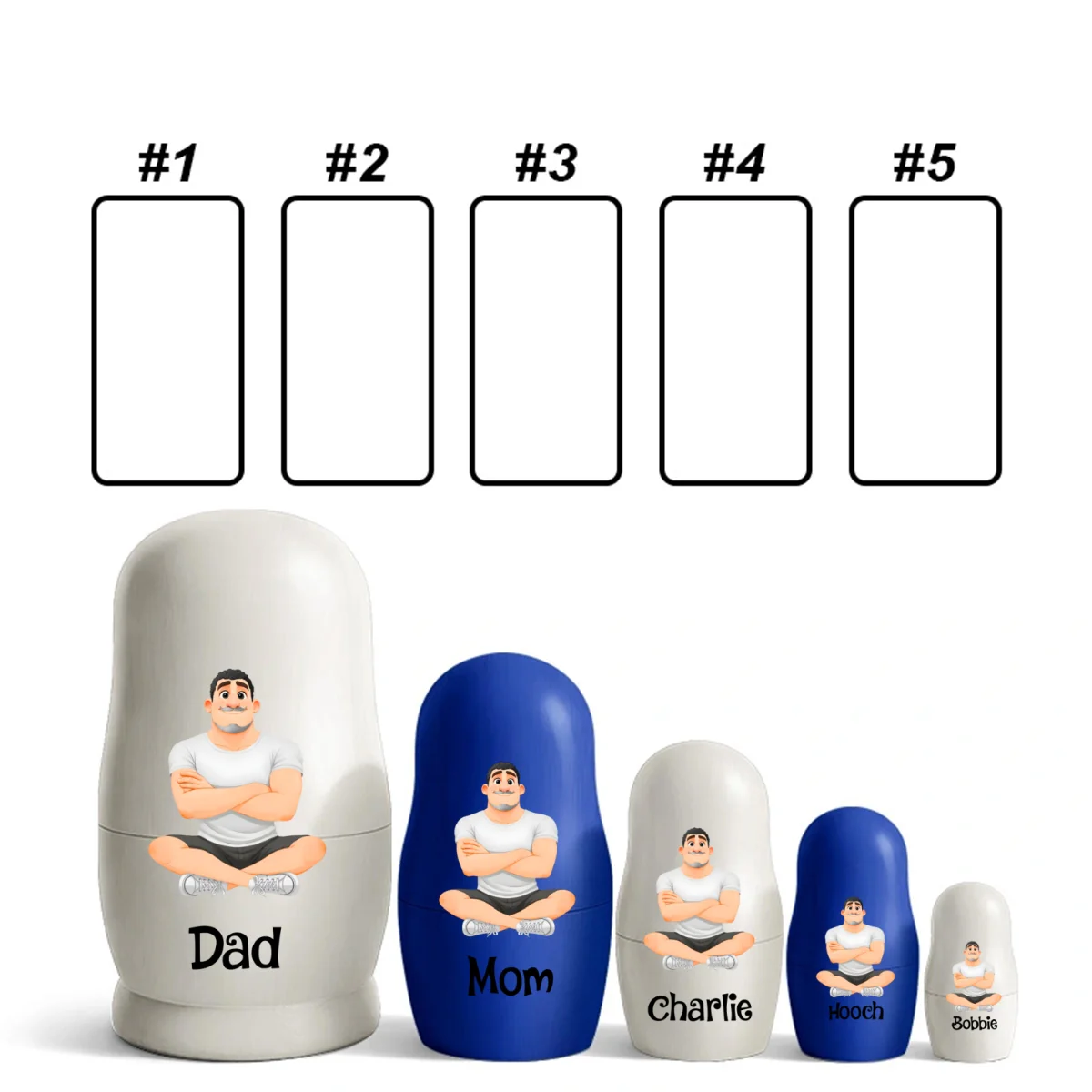 Growing In Love - Personalized Custom Nesting Doll - Image 16