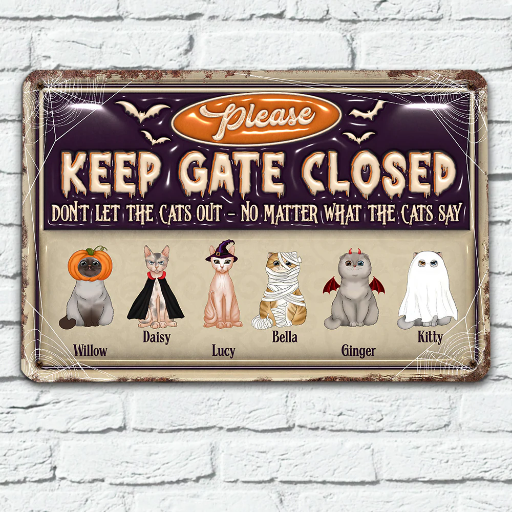 Halloween Day - Personalized Custom 3D Inflated Effect Metal Sign - Image 4