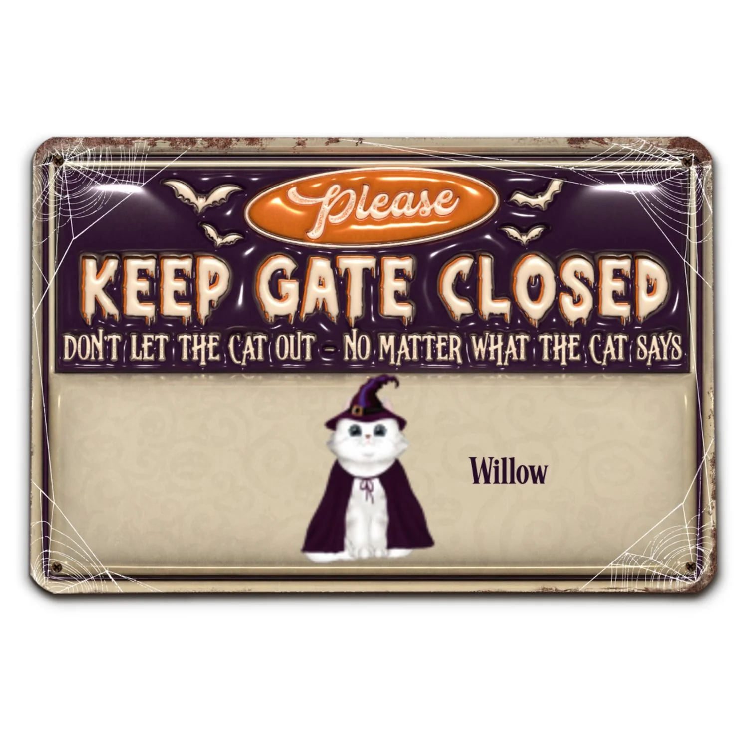 Halloween Day - Personalized Custom 3D Inflated Effect Metal Sign - Image 6