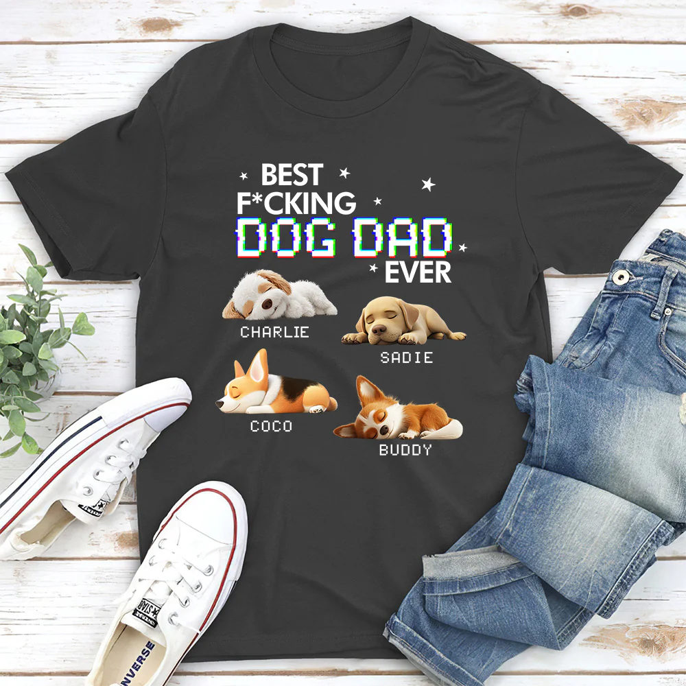 Handsome Dad Ever - Personalized Custom Unisex T-Shirt - Image 5
