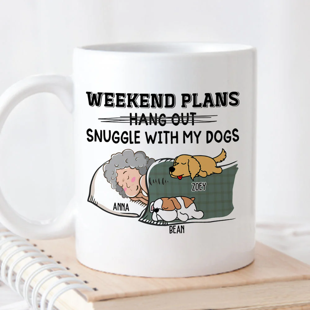 Hang Out Or Snuggle - Personalized Custom Coffee Mug - Image 2