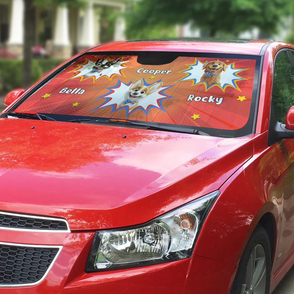 Hang Out With Me - Personalized Custom Car Sunshade - Image 4