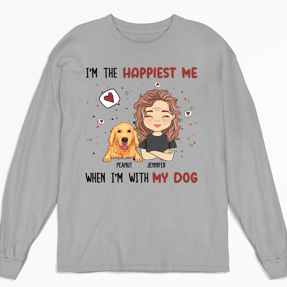 Happiest Me - Personalized Custom Long Sleeve T-shirt