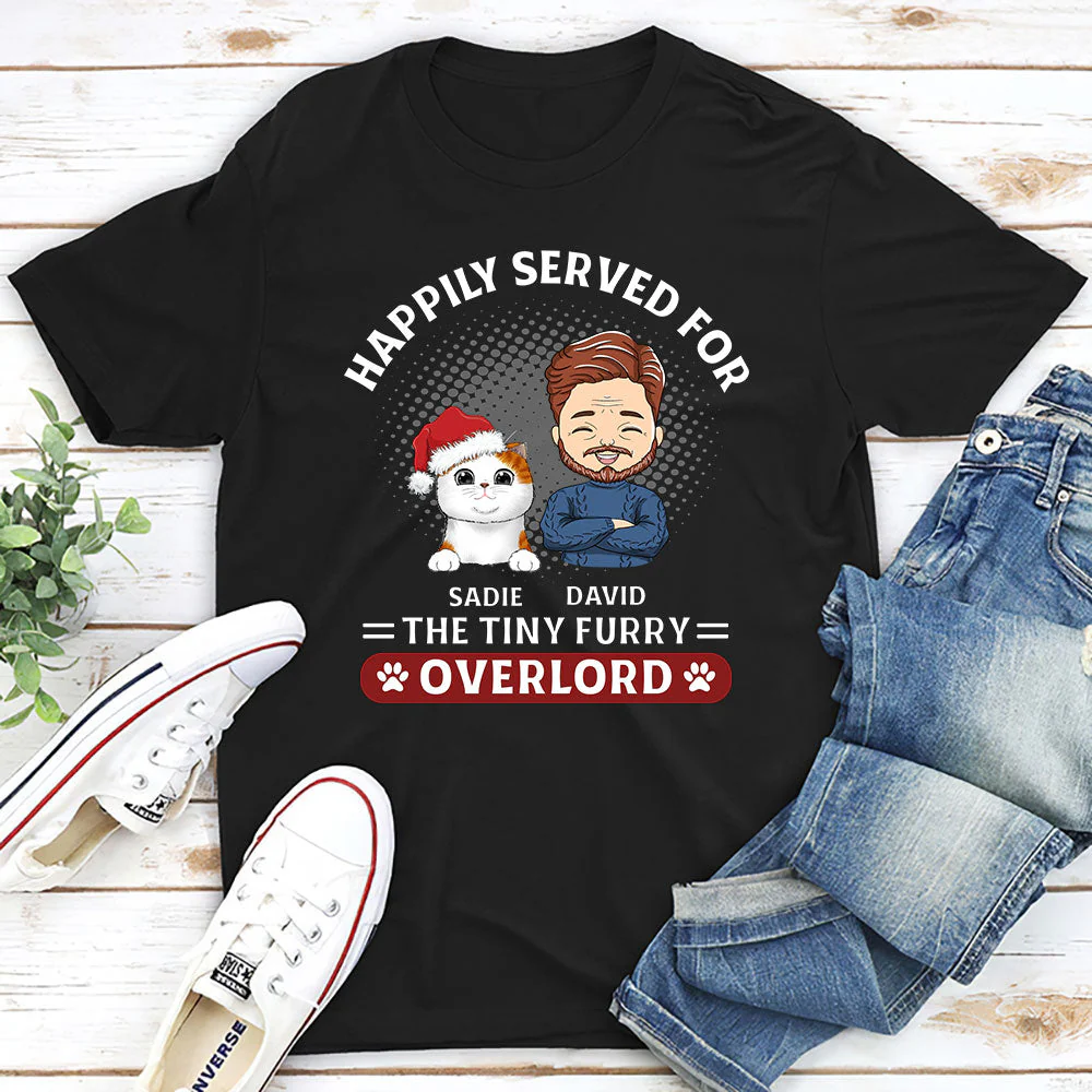 Happily Served For - Personalized Custom Premium T-shirt - Image 2