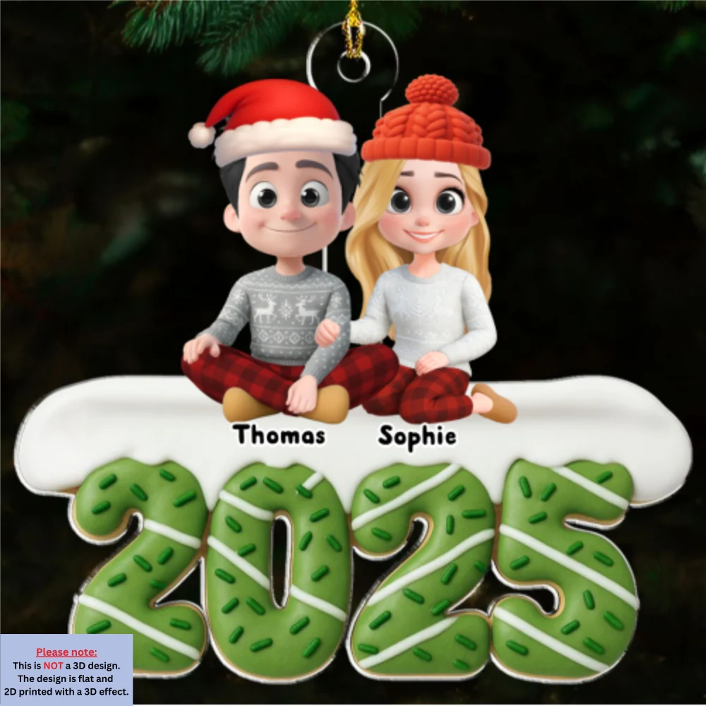 Happiness Baked At Home - Personalized Custom Acrylic Ornament - Image 6